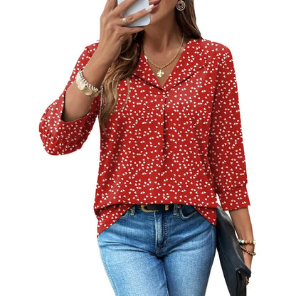 3/4 Length Sleeve Womens Tops Dressy Casual Blouses Summer Spring Trendy Business Outfits Fashion Clothing