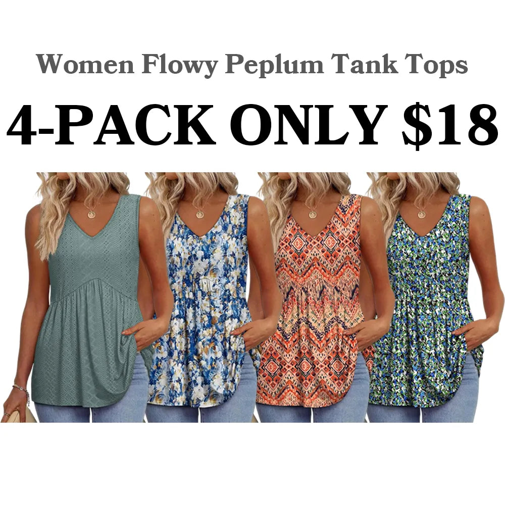 Women's V Neck Tank Tops