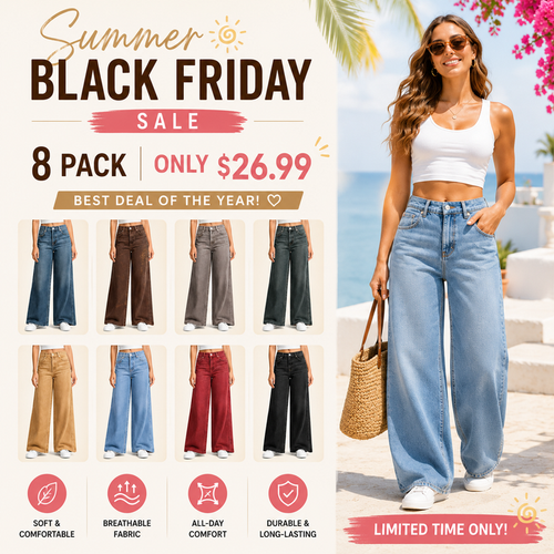 Women's Sweatpant Jeans Denim Sweatpants High Waisted Full-Length Wide Leg Pants Baggy Comfort Faux Jeans