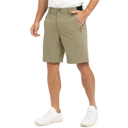Men's 9" Golf Shorts Quick-Dry Stretch Lightweight Casual Work Shorts with 3 Pockets