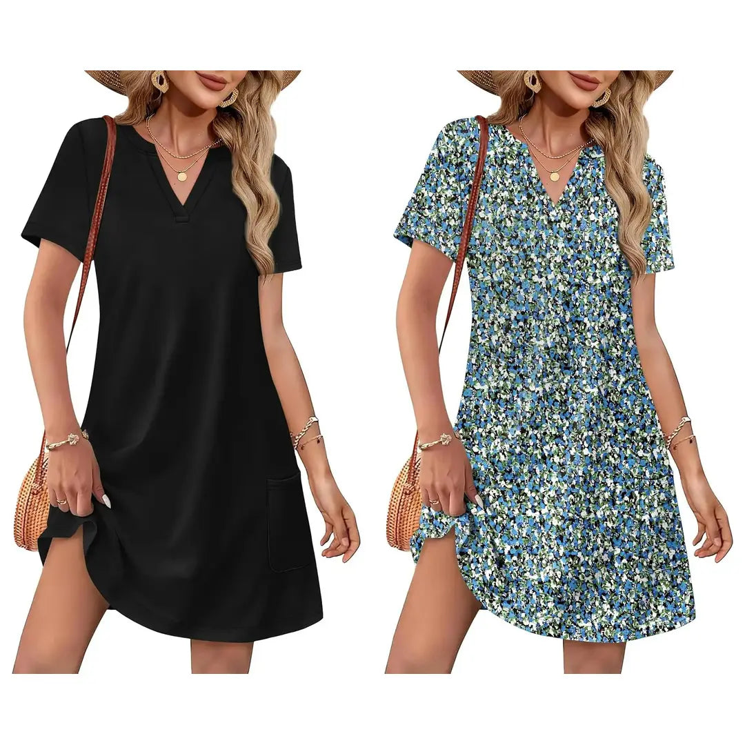 Summer Dress Dresses for Women 2026 Casual Summer V Neck Wedding Guest Dress
