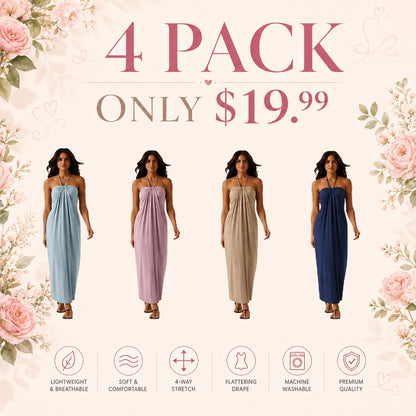 Halter Tie Back Maxi Dress with Pockets