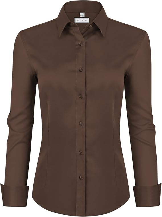 Womens Classic-Fit Dress Shirts