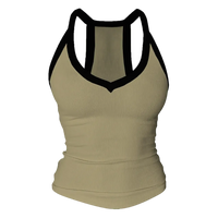 Khaki with Black