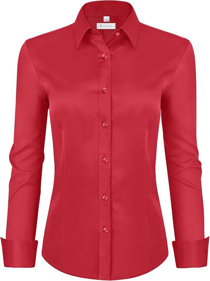Womens Classic-Fit Dress Shirts
