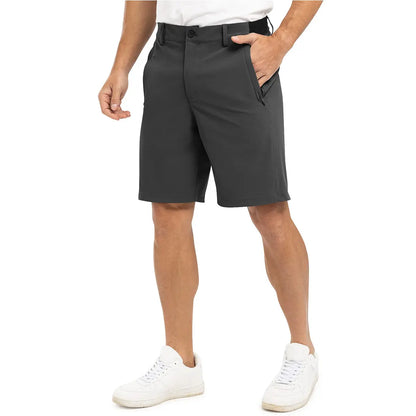 Men's 9" Golf Shorts Quick-Dry Stretch Lightweight Casual Work Shorts with 3 Pockets