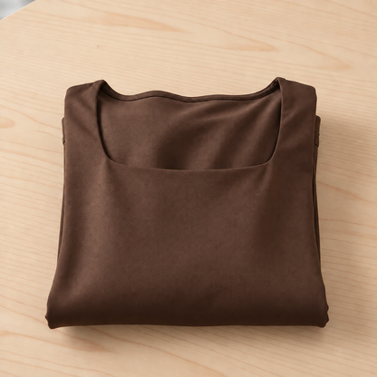 Women's Square Neck Long Sleeve Jumpsuit - Womenswear Overalls with Ruched Waist, Wide Leg Pants