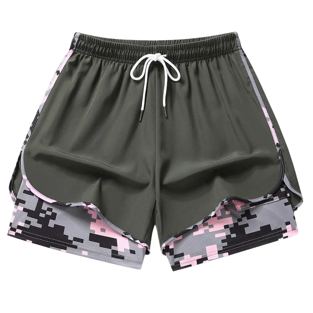 Women’s Casual Athletic Shorts With Built-In Liner