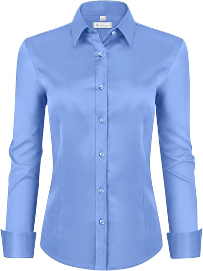 Womens Classic-Fit Dress Shirts