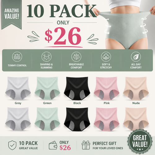 Women’s High Waist Widened Leak-proof Panties