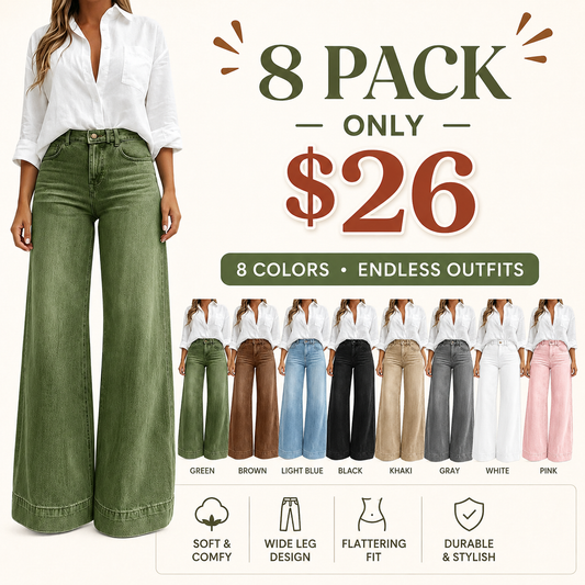 ✨ Leg-Lengthening Wide-Leg Jeans