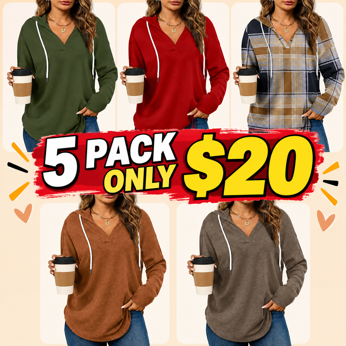 Womens Fashion Tops Hoodies for Women Pullover Oversized Sweatshirts Long SLeeve Shirts Loose Fit