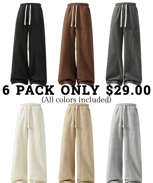 Men's Oversize Fleece Thermal Lined Sweatpants