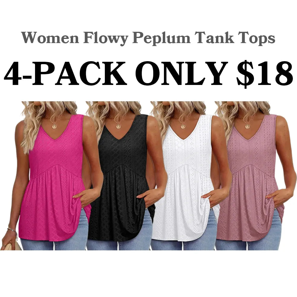 Women's V Neck Tank Tops