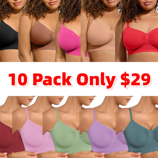 Women's Wireless Sculpt Bra Basic Comfortable Fit Womenswear Everyday Up to 44DD