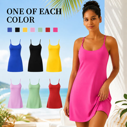 🔥Last day promotion🔥Plush Backless Active Dress-Easy Peezy Edition