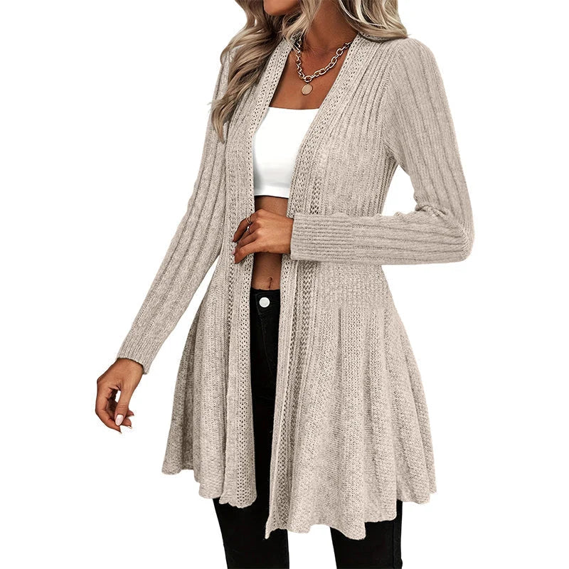 🌸 NEW ARRIVAL –  Elegant Textured Open Cardigan – Soft, Effortless & Easy to Style Every Day ✨